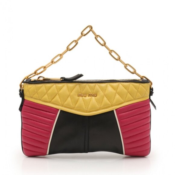 Miu Miu Nappa Biker Bag - Picture 1 of 15